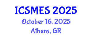 International Conference on Sport Medicine and Exercise Science (ICSMES) October 16, 2025 - Athens, Greece