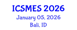 International Conference on Sport Medicine and Exercise Science (ICSMES) January 05, 2026 - Bali, Indonesia