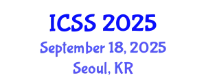 International Conference on Sport Science (ICSS) September 18, 2025 - Seoul, Republic of Korea