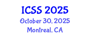 International Conference on Sport Science (ICSS) October 30, 2025 - Montreal, Canada