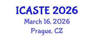 International Conference on Agricultural Science, Technology and Engineering (ICASTE) March 16, 2026 - Prague, Czechia