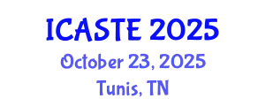 International Conference on Agricultural Science, Technology and Engineering (ICASTE) October 23, 2025 - Tunis, Tunisia
