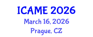 International Conference on Automation and Mechatronics Engineering (ICAME) March 16, 2026 - Prague, Czechia