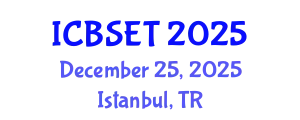International Conference on Biological Science, Engineering and Technology (ICBSET) December 25, 2025 - Istanbul, Turkey