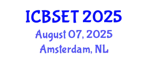 International Conference on Biological Science, Engineering and Technology (ICBSET) August 07, 2025 - Amsterdam, Netherlands