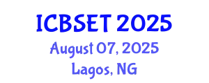 International Conference on Biological Science, Engineering and Technology (ICBSET) August 07, 2025 - Lagos, Nigeria