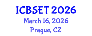 International Conference on Biological Science, Engineering and Technology (ICBSET) March 16, 2026 - Prague, Czechia