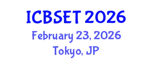 International Conference on Biological Science, Engineering and Technology (ICBSET) February 23, 2026 - Tokyo, Japan