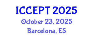 International Conference on Chemical Engineering and Process Technology (ICCEPT) October 23, 2025 - Barcelona, Spain