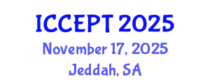 International Conference on Chemical Engineering and Process Technology (ICCEPT) November 17, 2025 - Jeddah, Saudi Arabia