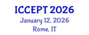 International Conference on Chemical Engineering and Process Technology (ICCEPT) January 12, 2026 - Rome, Italy