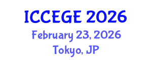 International Conference on Civil, Environmental and Geological Engineering (ICCEGE) February 23, 2026 - Tokyo, Japan