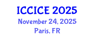 International Conference on Communication, Information and Computer Engineering (ICCICE) November 24, 2025 - Paris, France