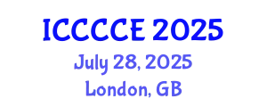 International Conference on Communication, Control and Computer Engineering (ICCCCE) July 28, 2025 - London, United Kingdom