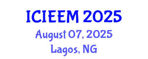 International Conference on Industrial Engineering and Engineering Management (ICIEEM) August 07, 2025 - Lagos, Nigeria