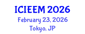 International Conference on Industrial Engineering and Engineering Management (ICIEEM) February 23, 2026 - Tokyo, Japan