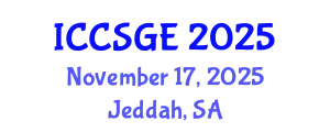 International Conference on Concrete, Structural and Geotechnical Engineering (ICCSGE) November 17, 2025 - Jeddah, Saudi Arabia