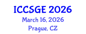 International Conference on Concrete, Structural and Geotechnical Engineering (ICCSGE) March 16, 2026 - Prague, Czechia