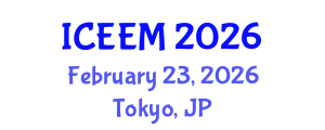 International Conference on Engineering, Economics and Management (ICEEM) February 23, 2026 - Tokyo, Japan