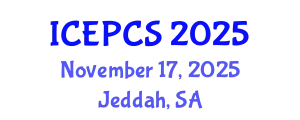 International Conference on Economics, Politics and Civil Society (ICEPCS) November 17, 2025 - Jeddah, Saudi Arabia
