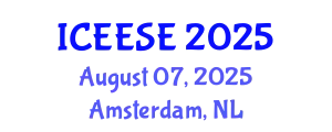 International Conference on Electrical, Electronics and Systems Engineering (ICEESE) August 07, 2025 - Amsterdam, Netherlands