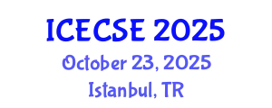 International Conference on Electronics and Communication Systems Engineering (ICECSE) October 23, 2025 - Istanbul, Turkey