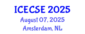 International Conference on Electronics and Communication Systems Engineering (ICECSE) August 07, 2025 - Amsterdam, Netherlands