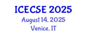 International Conference on Electronics and Communication Systems Engineering (ICECSE) August 14, 2025 - Venice, Italy