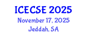 International Conference on Electronics and Communication Systems Engineering (ICECSE) November 17, 2025 - Jeddah, Saudi Arabia