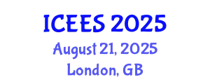 International Conference on Environmental and Ecological Systems (ICEES) August 21, 2025 - London, United Kingdom