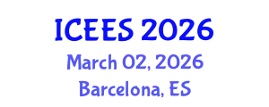 International Conference on Environmental and Ecological Systems (ICEES) March 02, 2026 - Barcelona, Spain
