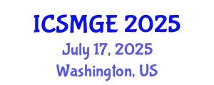 International Conference on Soil Mechanics and Geotechnical Engineering (ICSMGE) July 17, 2025 - Washington, United States