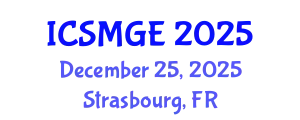International Conference on Soil Mechanics and Geotechnical Engineering (ICSMGE) December 25, 2025 - Strasbourg, France