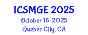 International Conference on Soil Mechanics and Geotechnical Engineering (ICSMGE) October 16, 2025 - Quebec City, Canada