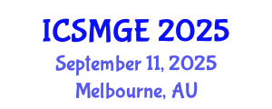 International Conference on Soil Mechanics and Geotechnical Engineering (ICSMGE) September 11, 2025 - Melbourne, Australia