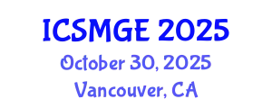 International Conference on Soil Mechanics and Geotechnical Engineering (ICSMGE) October 30, 2025 - Vancouver, Canada