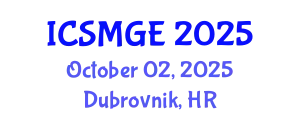 International Conference on Soil Mechanics and Geotechnical Engineering (ICSMGE) October 02, 2025 - Dubrovnik, Croatia