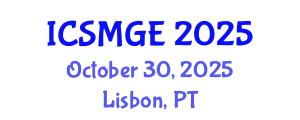 International Conference on Soil Mechanics and Geotechnical Engineering (ICSMGE) October 30, 2025 - Lisbon, Portugal