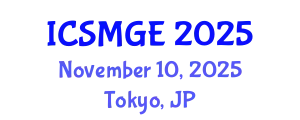 International Conference on Soil Mechanics and Geotechnical Engineering (ICSMGE) November 10, 2025 - Tokyo, Japan