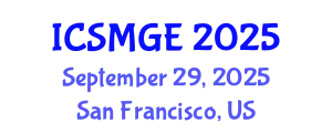 International Conference on Soil Mechanics and Geotechnical Engineering (ICSMGE) September 29, 2025 - San Francisco, United States
