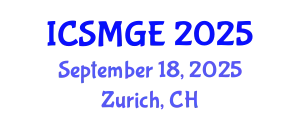 International Conference on Soil Mechanics and Geotechnical Engineering (ICSMGE) September 18, 2025 - Zurich, Switzerland
