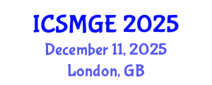 International Conference on Soil Mechanics and Geotechnical Engineering (ICSMGE) December 11, 2025 - London, United Kingdom