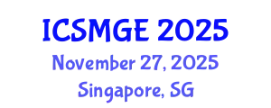 International Conference on Soil Mechanics and Geotechnical Engineering (ICSMGE) November 27, 2025 - Singapore, Singapore