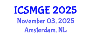 International Conference on Soil Mechanics and Geotechnical Engineering (ICSMGE) November 03, 2025 - Amsterdam, Netherlands