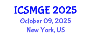 International Conference on Soil Mechanics and Geotechnical Engineering (ICSMGE) October 09, 2025 - New York, United States
