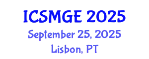 International Conference on Soil Mechanics and Geotechnical Engineering (ICSMGE) September 25, 2025 - Lisbon, Portugal