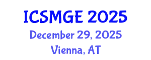 International Conference on Soil Mechanics and Geotechnical Engineering (ICSMGE) December 29, 2025 - Vienna, Austria