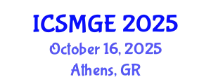 International Conference on Soil Mechanics and Geotechnical Engineering (ICSMGE) October 16, 2025 - Athens, Greece