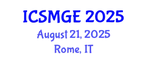 International Conference on Soil Mechanics and Geotechnical Engineering (ICSMGE) August 21, 2025 - Rome, Italy