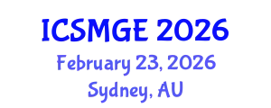 International Conference on Soil Mechanics and Geotechnical Engineering (ICSMGE) February 23, 2026 - Sydney, Australia